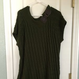 3x Dress Barn Dark Green Sweater tunic